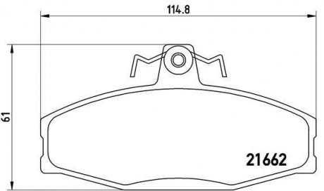 P 85 022 BREMBO Тормозные колодки дисковые, к-кт.