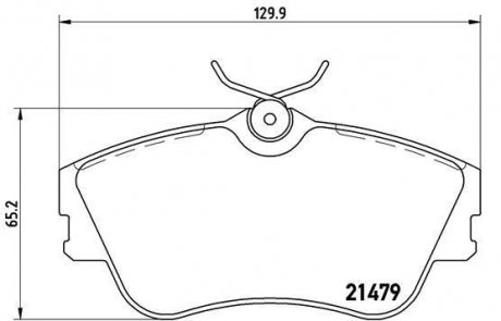 P 85 029 BREMBO Тормозные колодки дисковые, к-кт.