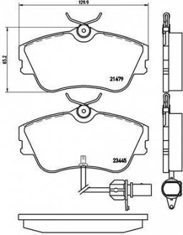 P 85 050 BREMBO Тормозные колодки, дискове гальмо (набір)