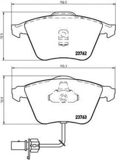 P 85 056 BREMBO Комплект тормозных колодок