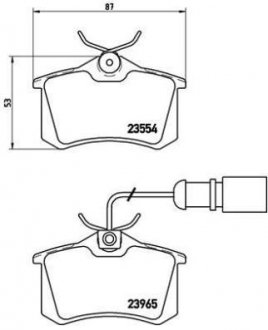 P 85 058 BREMBO Колодки торм.зад.