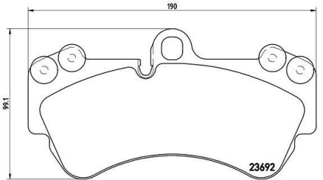 P 85 069 BREMBO Тормозные колодки дисковые, к-кт.