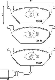 P85072X BREMBO Комплект гальмівних колодок с 4 шт. дисків