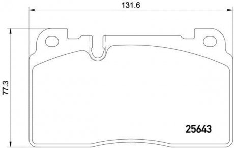 P85122 BREMBO Комплект тормозных колодок