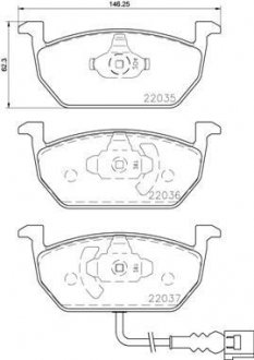 P85137 BREMBO Комплект тормозных колодок