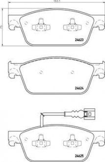 P85141 BREMBO Колодки дисковые передние! \ VW T5 2.0TDi 09>