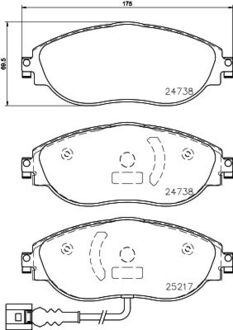 P85 144X BREMBO Тормозные колодки дискові