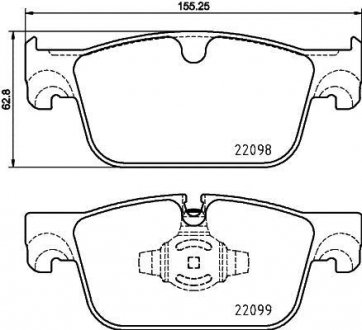 P86028 BREMBO К-т торм. колодок fr vo s90 ii, v90 ii, xc60 16-