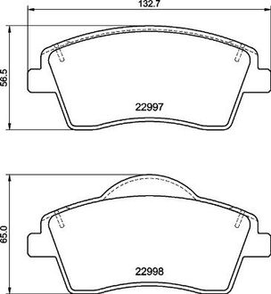 P86033 BREMBO Тормозные колодки дискові