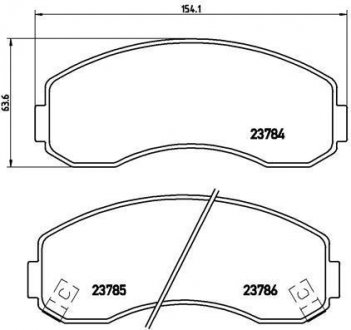 P 99 003 BREMBO Тормозные колодки дисковые, к-кт.