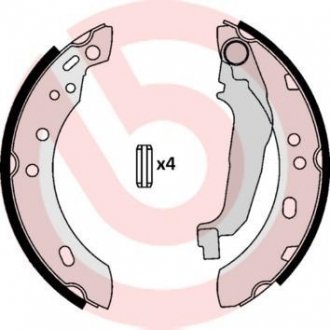 S 56 507 BREMBO Комплект тормозных колодок