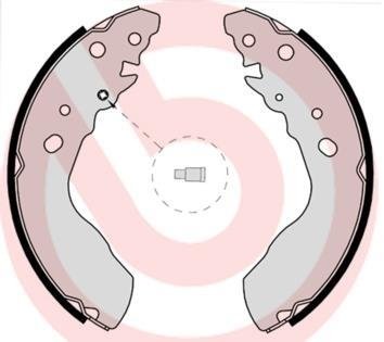 S 79 522 BREMBO Комплект тормозных колодок