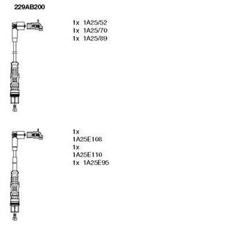 229AB200 BREMI Дроти запалення, набір