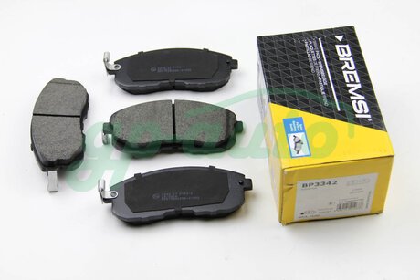 BP3342 BREMSI Тормозные колодки перед. Suzuki SX4 06-/Nissan Tiida 07-12 (Hitachi)