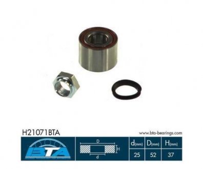 H21071BTA BTA Комплект подшипника