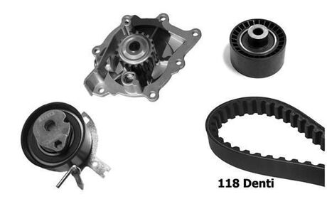 KBU10114A Bugatti BUGATTI CITROEN К-т ГРМ (помпа + ремень + 2 ролика) C5 II Break 2.2 HDi 06-, PEUGEOT 508 I 2.2 HDi 10-18, LAND ROVER DISCOVERY SPORT 2.2 D 14-, MITSUBISHI