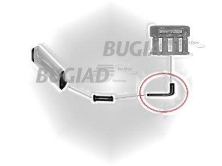 88482 BUGIAD Патрубок системи турбонадува Fiat Doblo 1.3D 02.10-