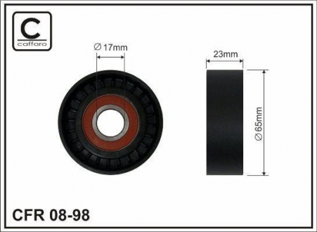 08-98 CAFFARO Натяжной ролик 65x17x23.1