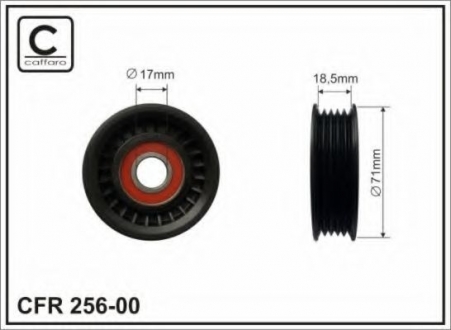 256-00 CAFFARO Ролик натяжний