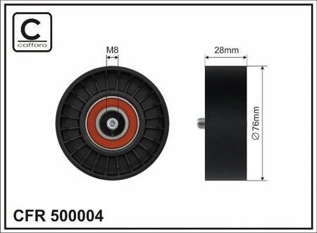 500004 CAFFARO Rolka kierunkowa / prowadzaca