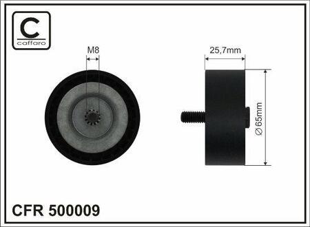 500009 CAFFARO Rolka kierunkowa / prowadzaca