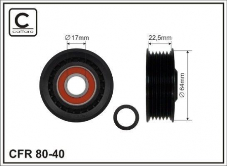 80-40 CAFFARO Ролик натяжитель.