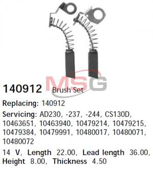 140912 CARGO Щітки генератора