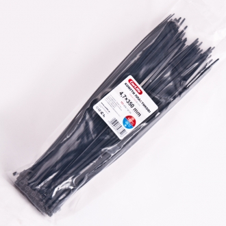 BL4.8x350 CarLife Хомути пластикові чорні 4,8x350