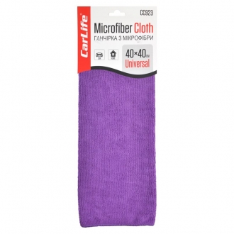 CC923 CarLife Тряпка из микрофибры 40x40 см фиолетовая CARLIFE (CC923)
