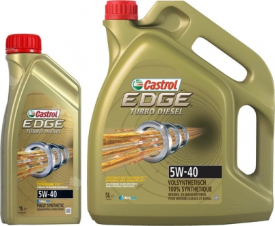 1535ba CASTROL Масло моторное Castrol EDGE Turbo Diesel Titanium FST 5W-40 (4 л)