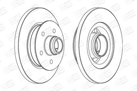 561437CH-1 CHAMPION CHAMPION VW Диск тормозной передн.T3 86-