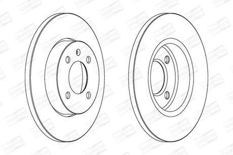 561491CH CHAMPION CHAMPION VW Диск тормозной перед.Golf III,IV,PassatSeat Toledo, Inca