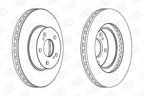 561666CH CHAMPION CHAMPION SUBARU Диск тормозной задн.Impreza ,Legacy 92-