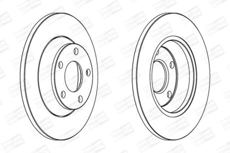 561979CH CHAMPION CHAMPION VW Диск тормозной передний Audi A4 1.6/1.9TDI 11/94-