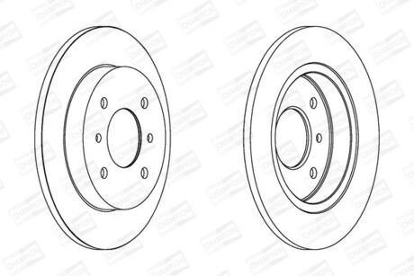562032CH CHAMPION CHAMPION NISSAN Диск тормозной задн.Primera 2.0 90-