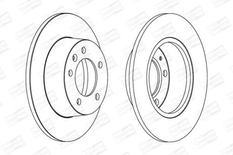 562164CH CHAMPION CHAMPION RENAULT Тормозной диск задн.Master II,Opel Movano 1.9/2.5dCi 98-