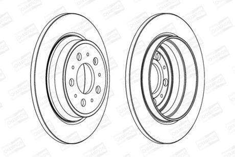 562174CH CHAMPION CHAMPION VOLVO Диск тормозной задн.S60/S80 V70/XC70