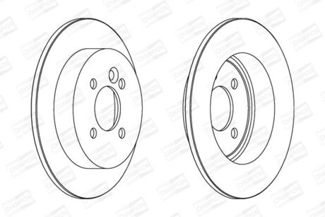 562194CH CHAMPION CHAMPION BMW Диск тормозной задн.Mini Coper,One 01-