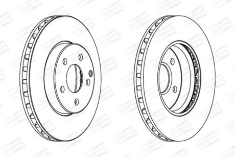 562212CH CHAMPION CHAMPION DB Диск тормозной передн.W211 E-klasa 02-
