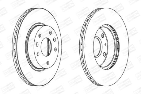 LANDROVER Диск тормозной передн.Freelander 00- CHAMPION 562225CH