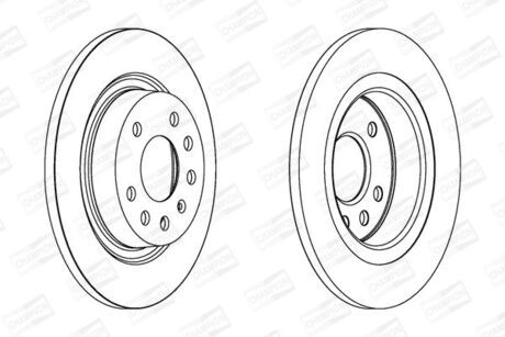 562229CH CHAMPION Диск тормозной fiat, opel signum, saab, задн. (пр-во champion)