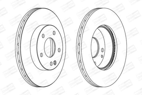 562249CH CHAMPION CHAMPION DB Диск тормозной передн.Vaneo 01-