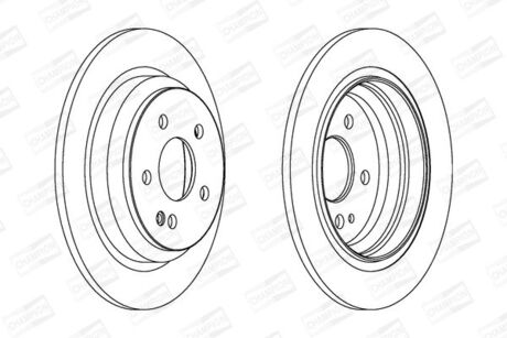 562263CH CHAMPION CHAMPION DB Диск тормозной задний Viano,Vito (W639) 03-