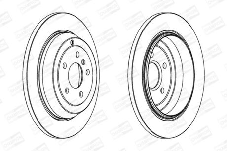 562324CH CHAMPION CHAMPION DB Диск тормозной задний W164, W251