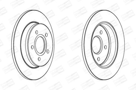 562361CH CHAMPION CHAMPION MAZDA Диск тормозной задн.Mazda 3,Ford Focus II,C-Max