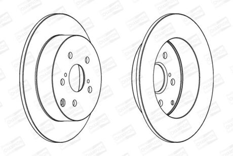 562415CH CHAMPION CHAMPION TOYOTA Диск тормозной задн.Corolla 01-