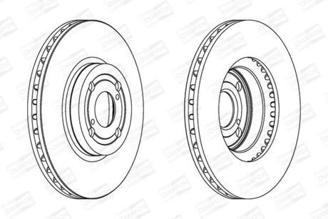 562435CH CHAMPION CHAMPION TOYOTA Диск тормозной передн.Corolla 02- /275/