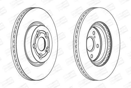 562439CH CHAMPION CHAMPION TOYOTA Диск тормозной передн.Avensis 03-