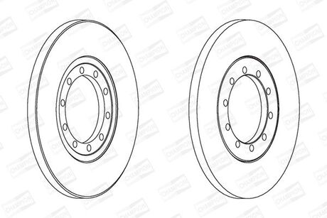 562537CH CHAMPION CHAMPION FORD Диск тормозной задн.Transit 06-