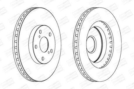 Диск гальмівний CHAMPION 562621CH